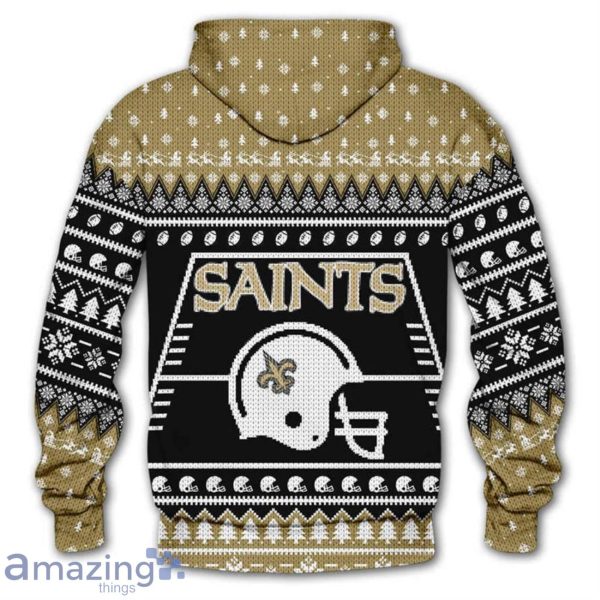 NEW ORLEANS SAINTS 3D CHRISTMAS HOODIE ABC02
