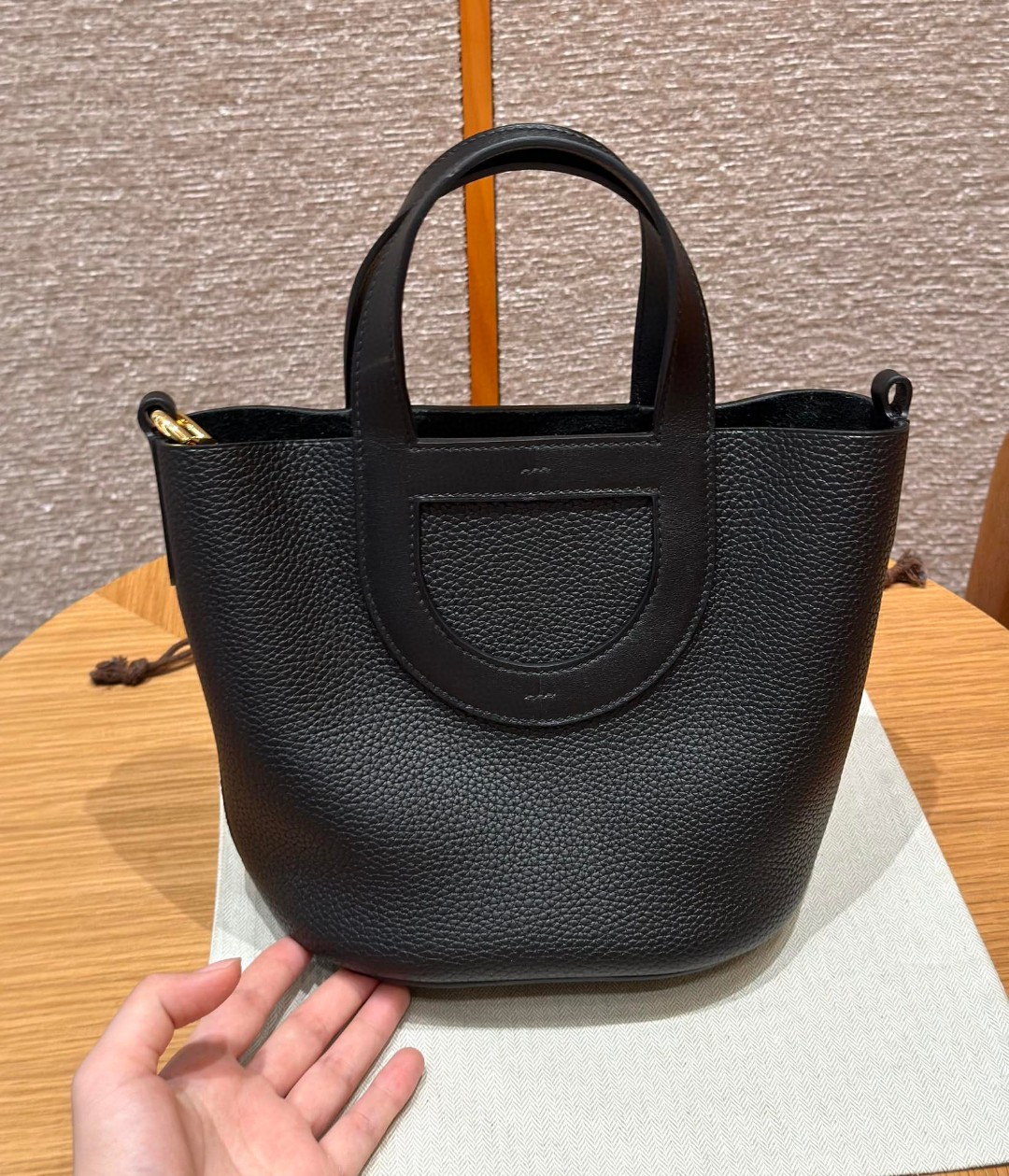 Hermès in the loop 89noir (handmade to order)
