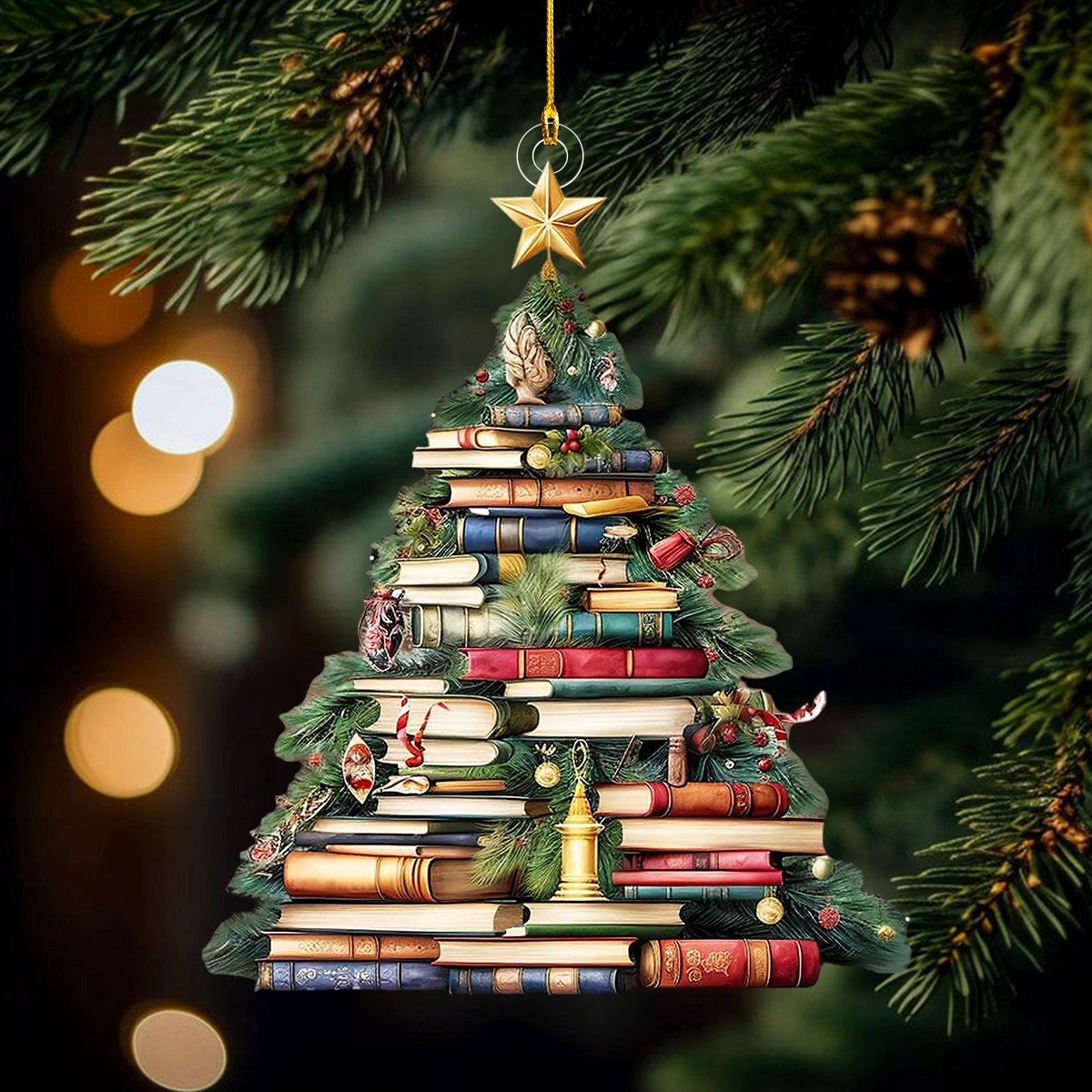 Christmas Book Tree Ornament
