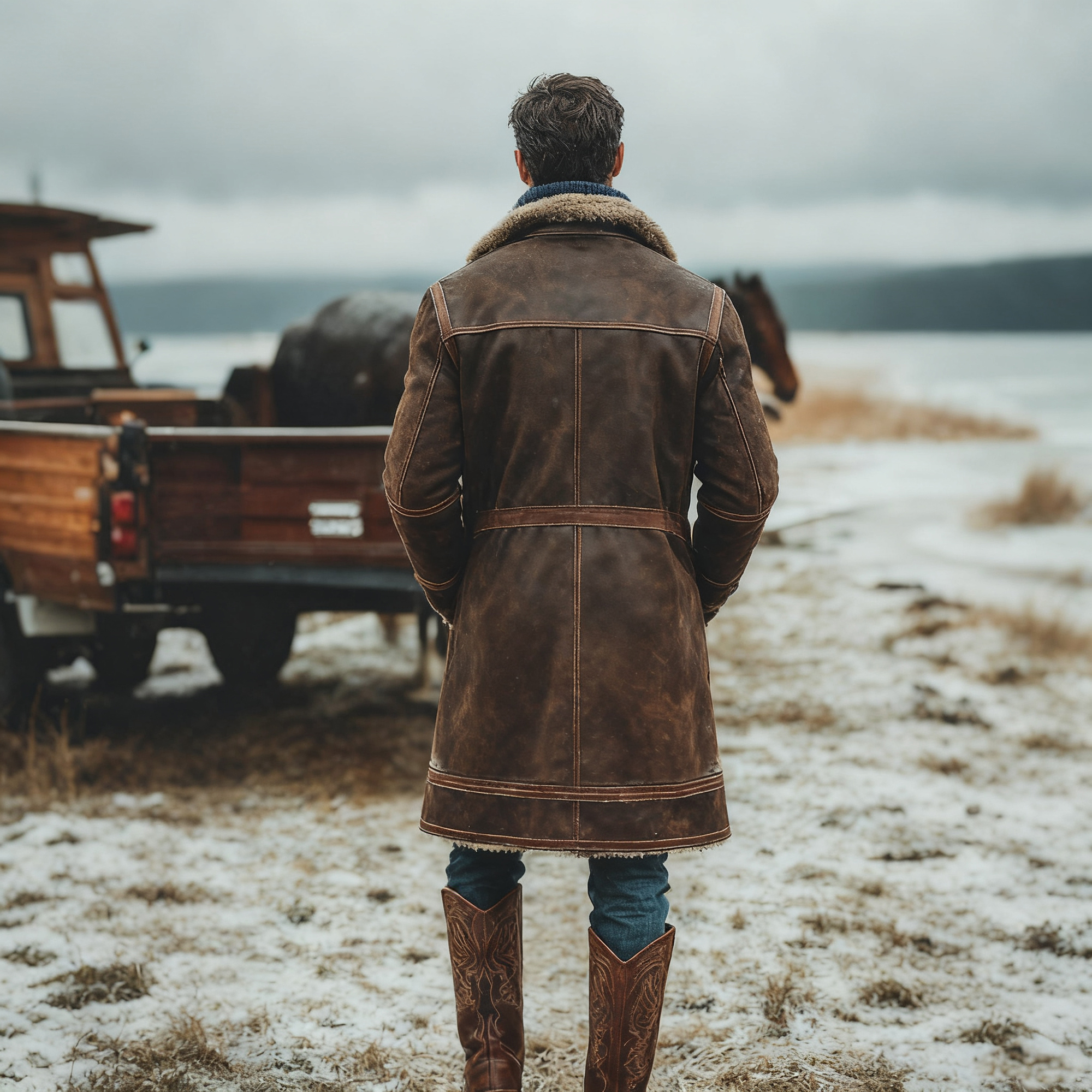 Winter-Ready Shearling Coat with Classic Style and Warmth