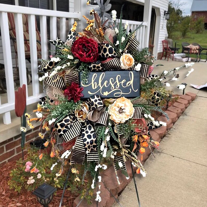 Autumn Sale🎃Fall Cheetah Wreath-Year Round Wreath (48% Discount)