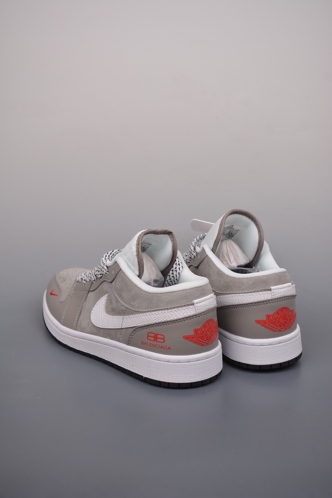 Balenciaga x Nike Air Jordan 1 Low Grey and White XX3318-512