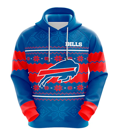 BUFFALO BILLS 3D HOODIE XMAS01