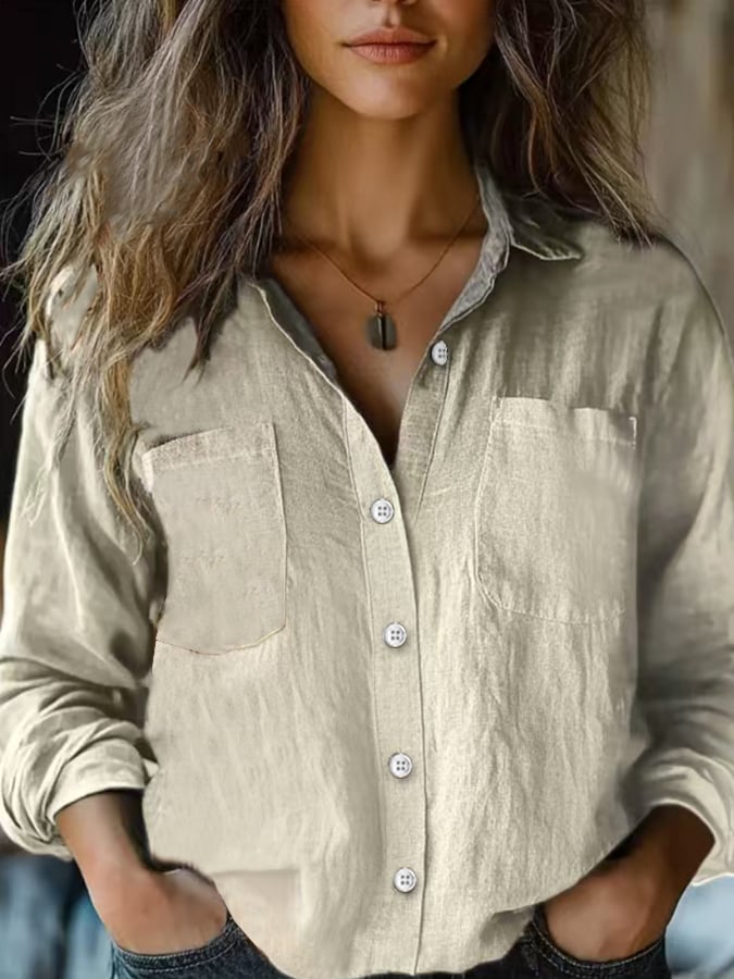 Women's Casual Solid Multicolor Shirts