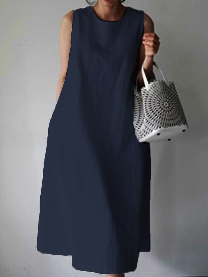 Women's Casual Elegant Cotton Dress
