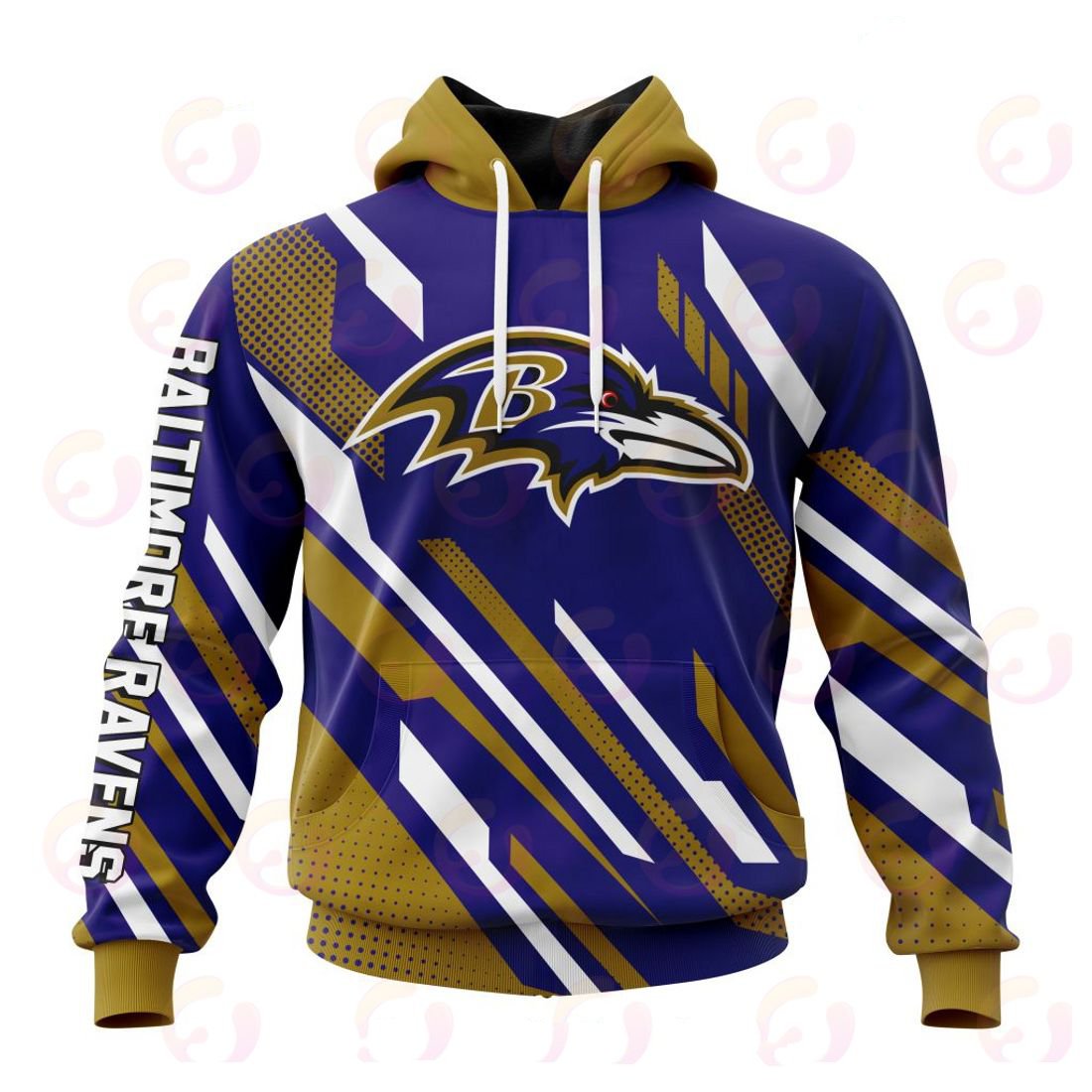 BALTIMORE RAVENS 3D HOODIE SPECIAL MOTOCROSS CONCEPT