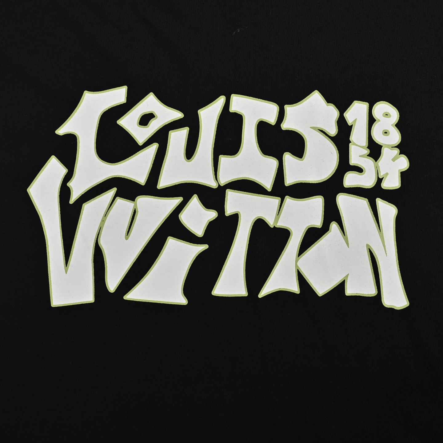 Louis Vuitton 25ss graffiti lettering print short sleeve