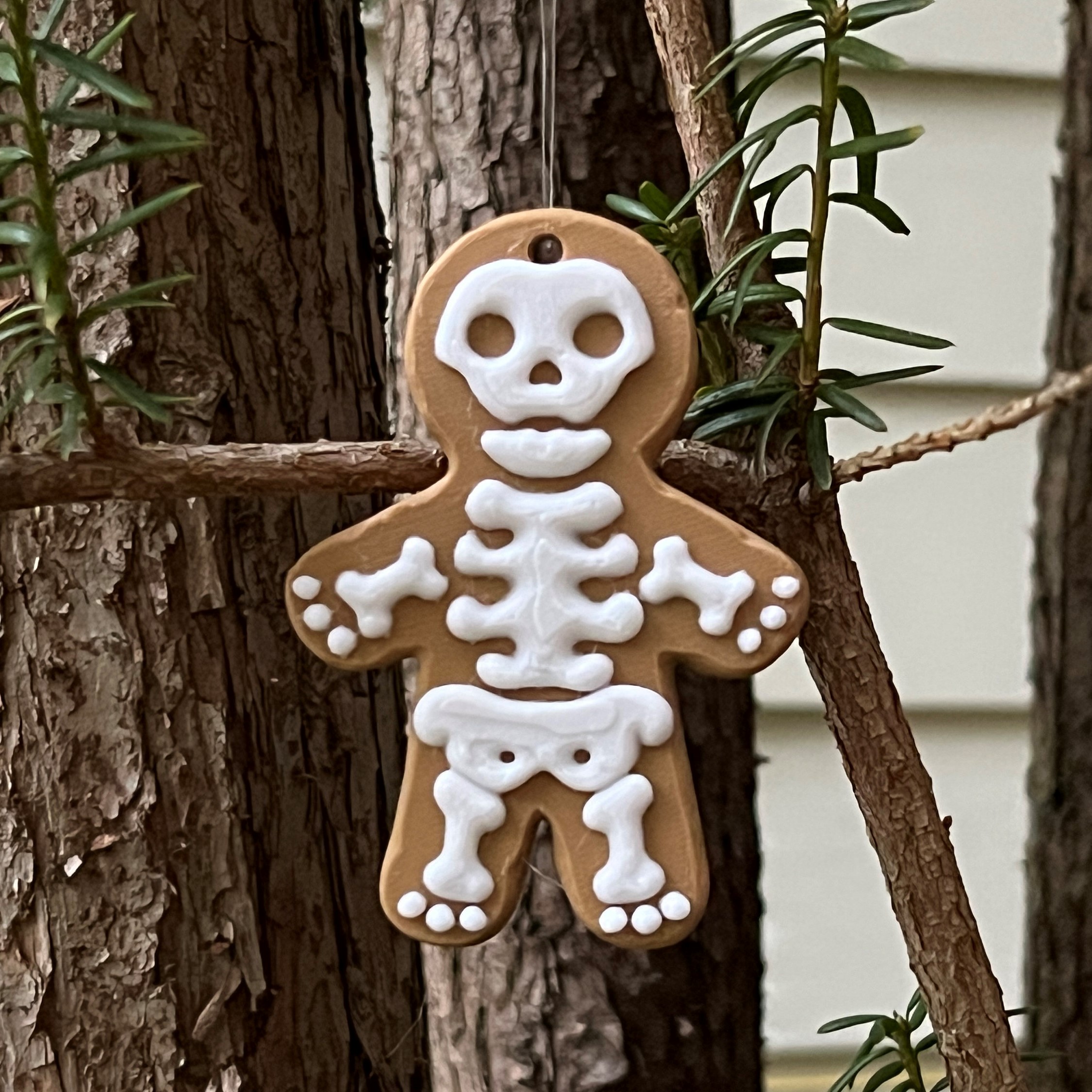 Christmas Gingerbread Skelton Ornament | Cute Christmas Spooky Decorations