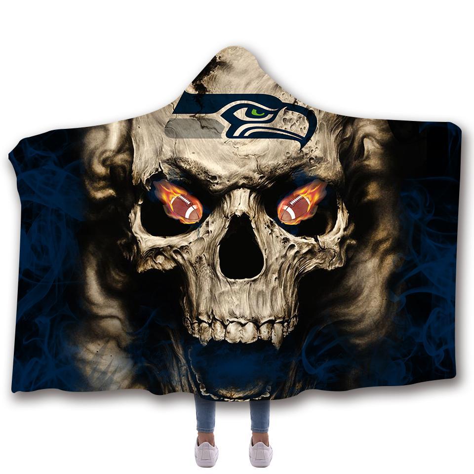 SEATTLE SEAHAWKS CLASSIC 3D HOODED BLANKET