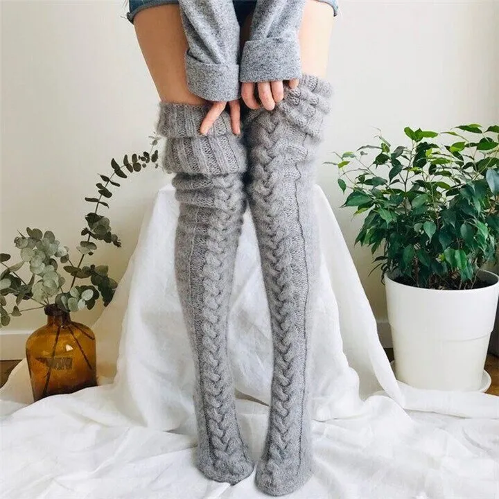 🎄WINTER ON SALE🎄2024 Warm Over Knee Extra Long Knitted Socks