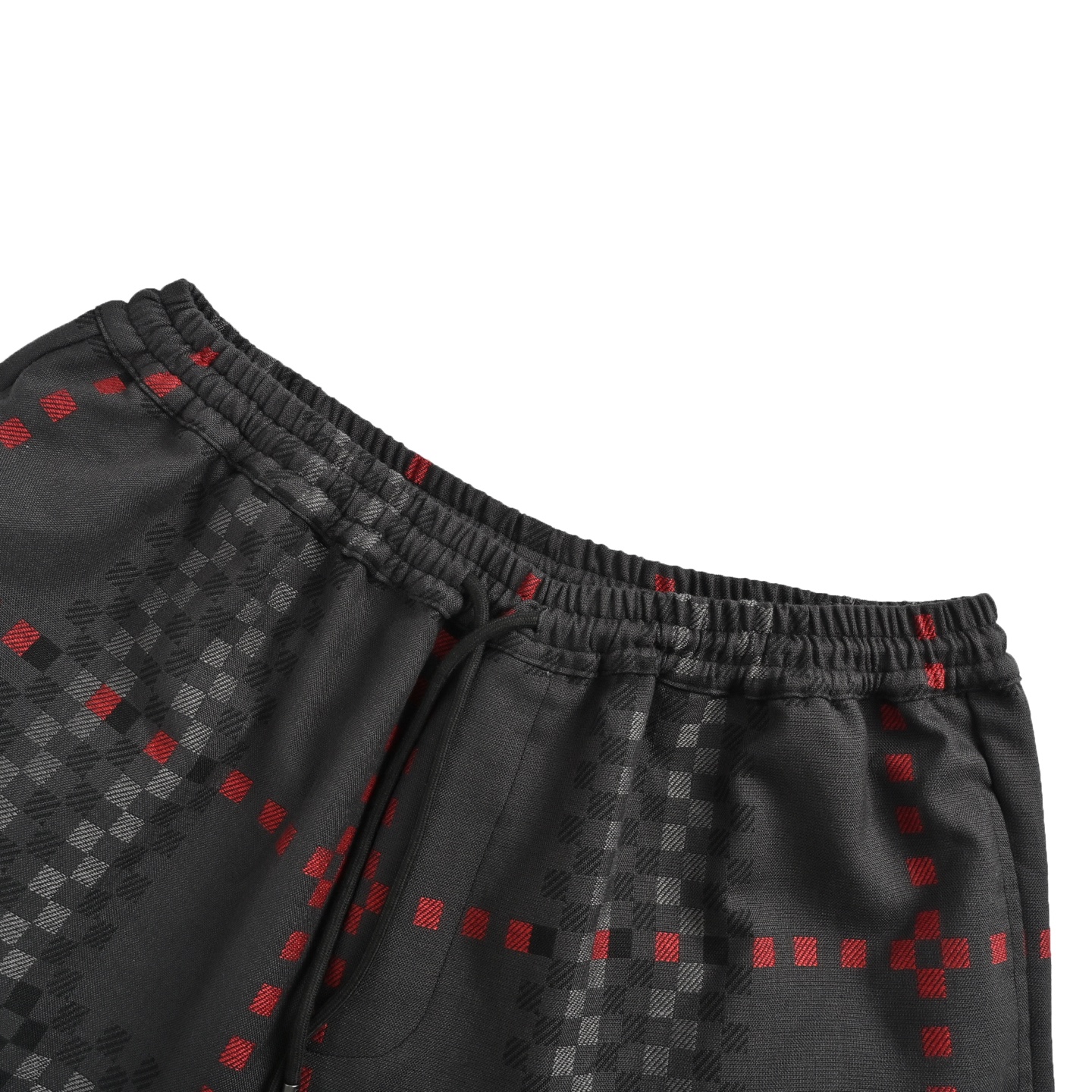 Burberry 25ss pixel check wool blend harrington shorts