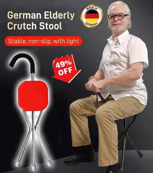 2024 New Design elderly crutch stool