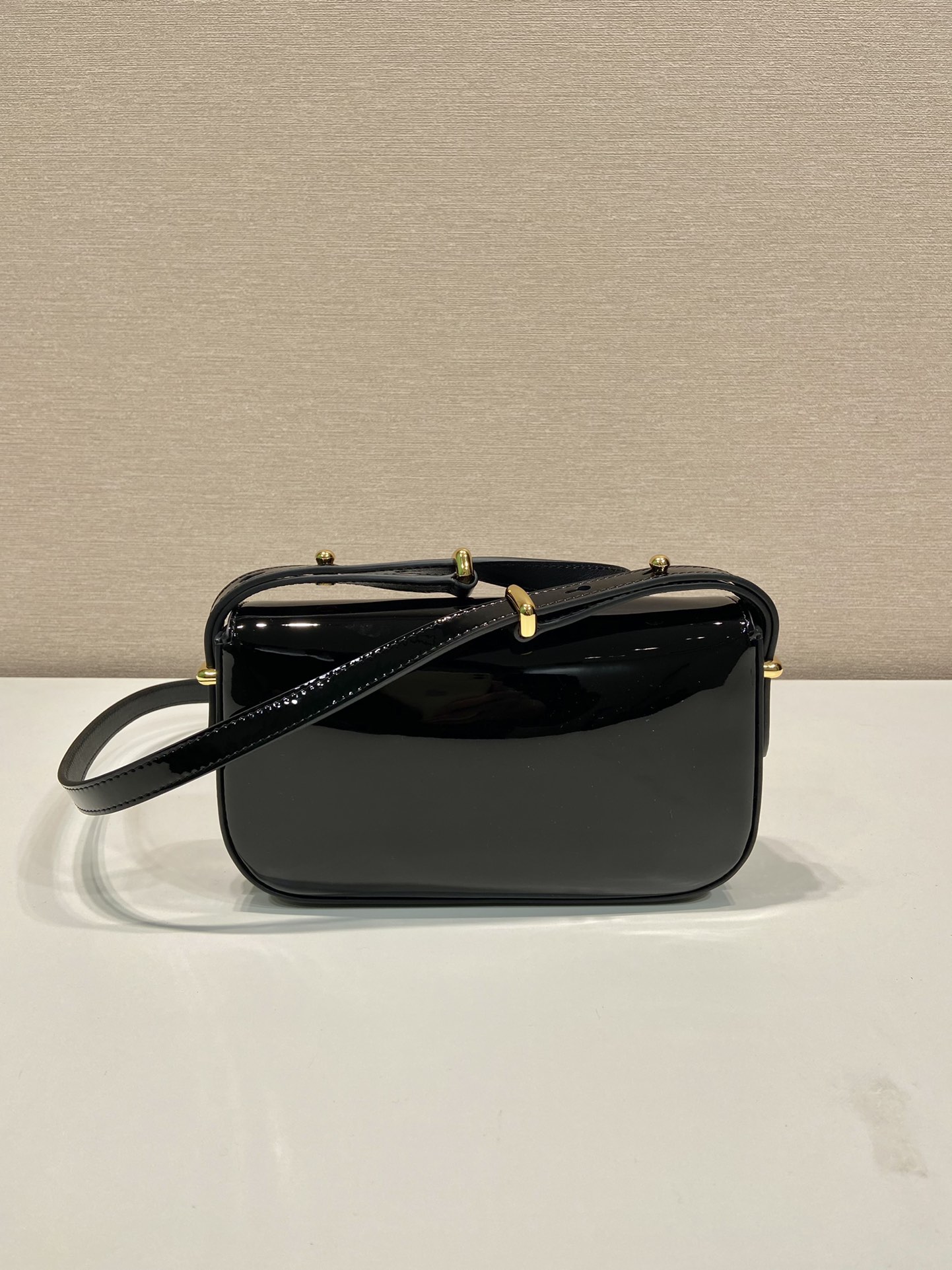 Prada Patent Leather Shoulder Bag 1BD339