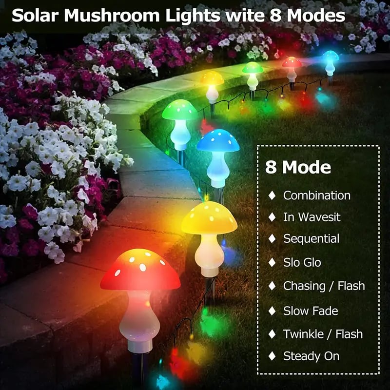 (🔥✨2023 HOT SALE-Save 50%OFF)--New Solar Mushroom Light--BUY 2 GET 10% OFF & FREE SHIPPING