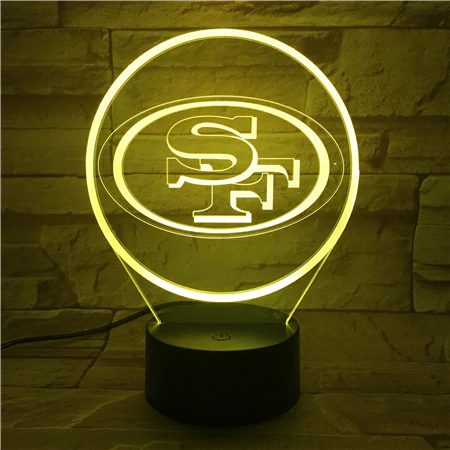 SAN FRANCISCO 49ERS 3D LED LIGHT LAMP