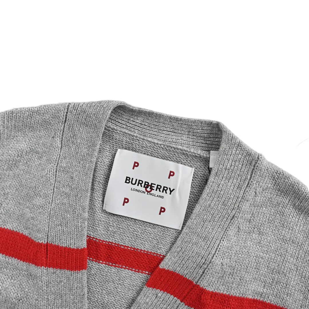 Burberry 24Fw Intarsia Collaboration Wool Cardigan