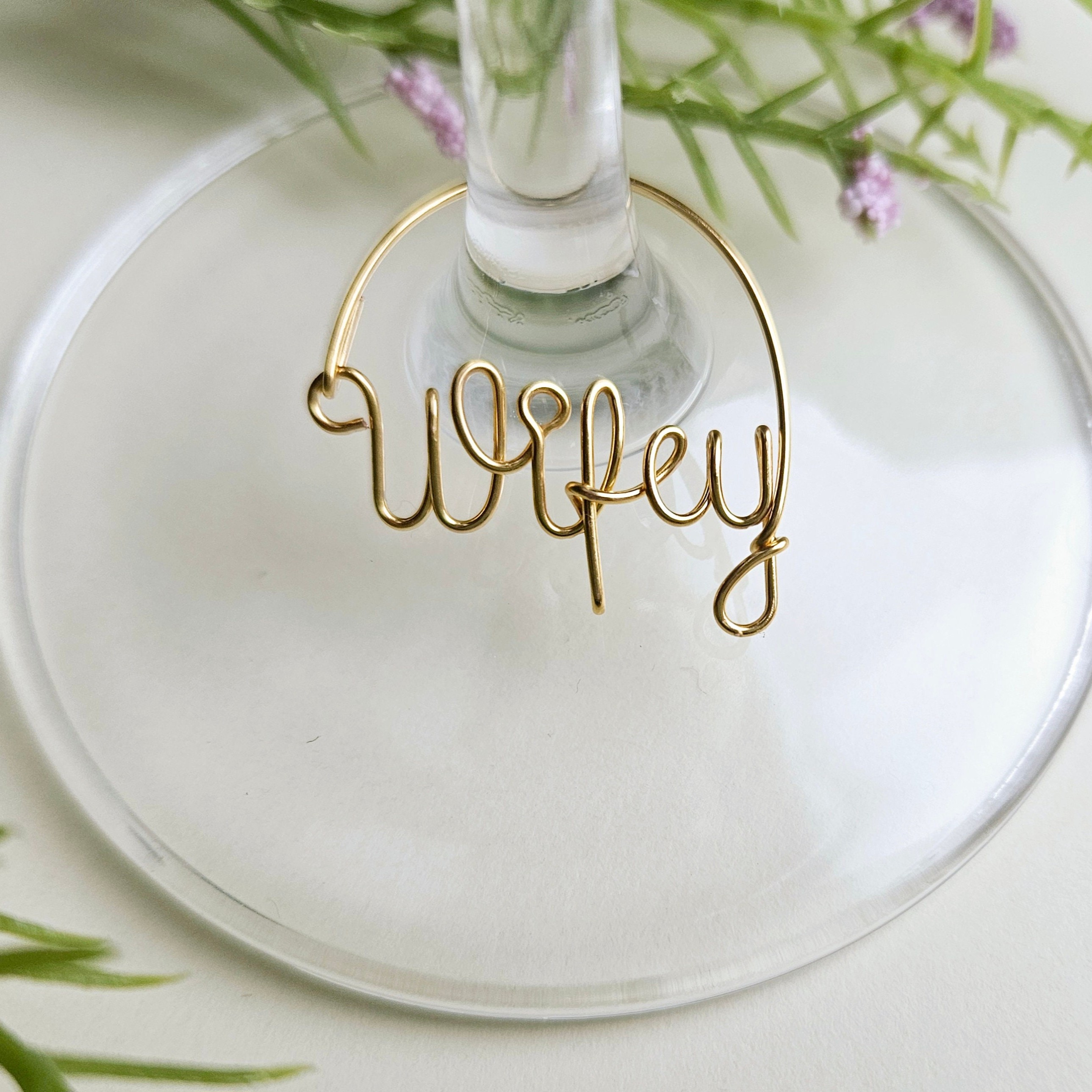 Custom Wine glass charm | Bachelorette Decorations
