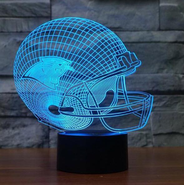 CAROLINA PANTHERS 3D LED LIGHT LAMP