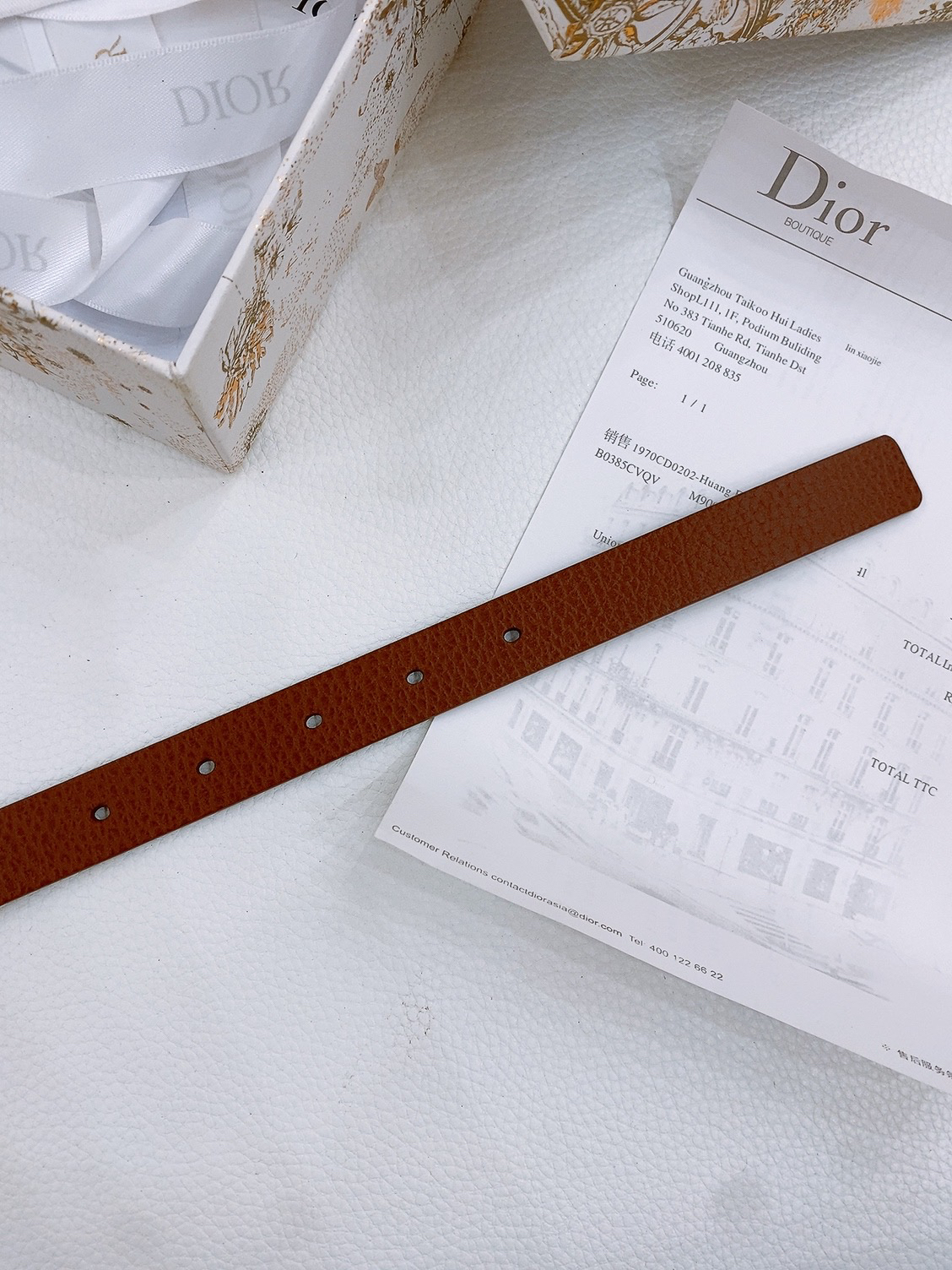 Dior Saddle Belt Cowhide Leather Belt 2.0CM Width