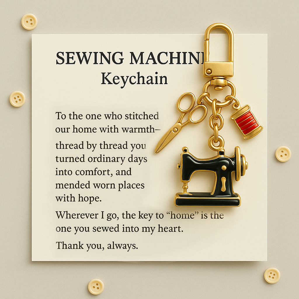 Sewing Machine Keychain