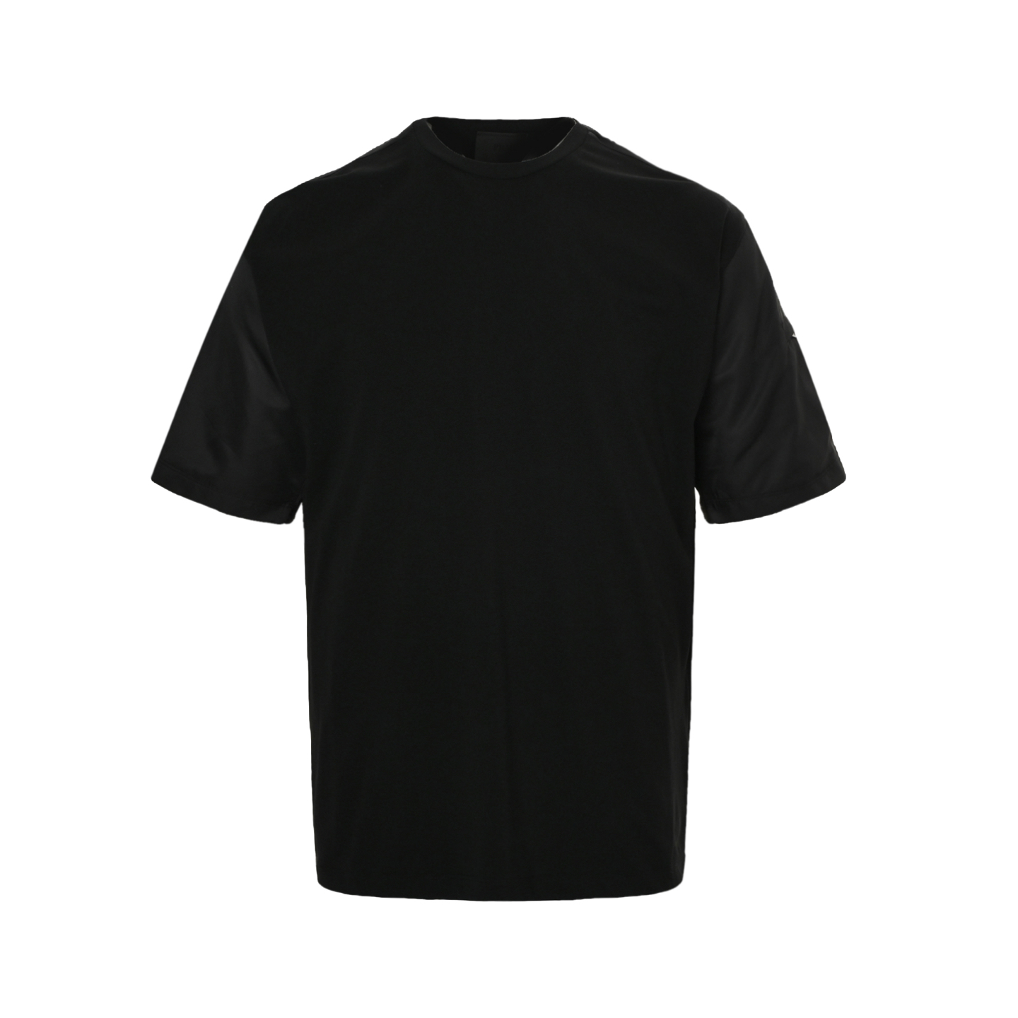 Prada Sleeve triangle logo pocket nylon patchwork short sleeves