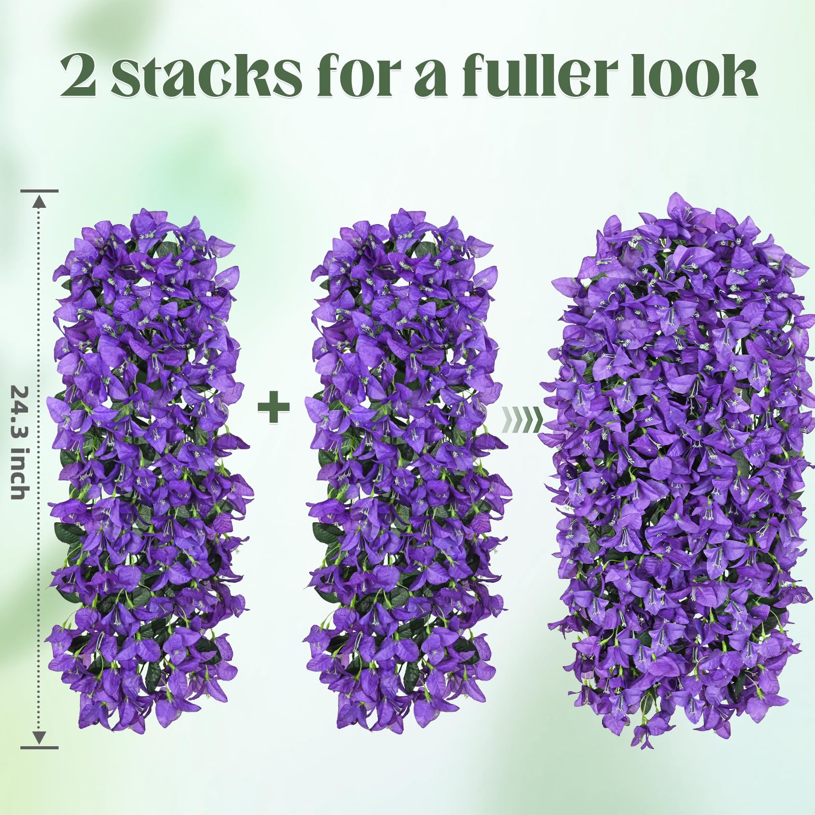 🔥ON SALE - 45% OFF🔥Realistic Faux Silk Bougainvillea Flowers, - UV resistant, Waterproof, Windproof