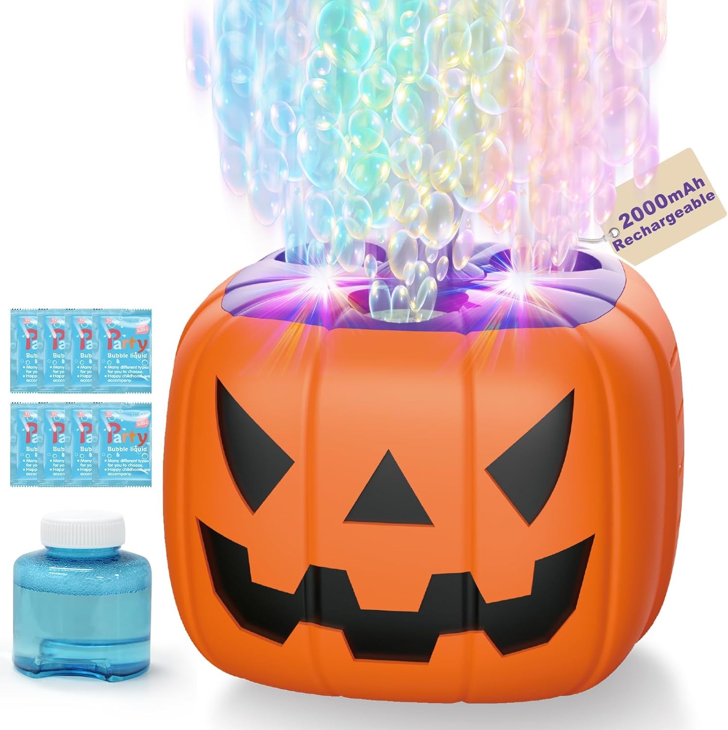 🔥LAST DAY 50% OFF🔥Halloween Party Bubble Machine Decorations Toys with LED