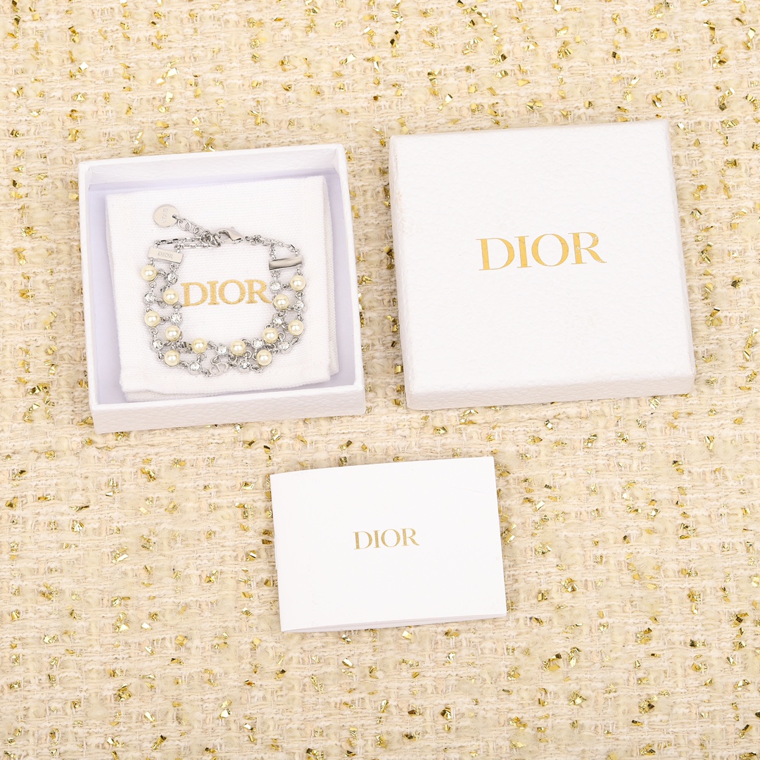 Dior Double Bead Diamond Bracelet