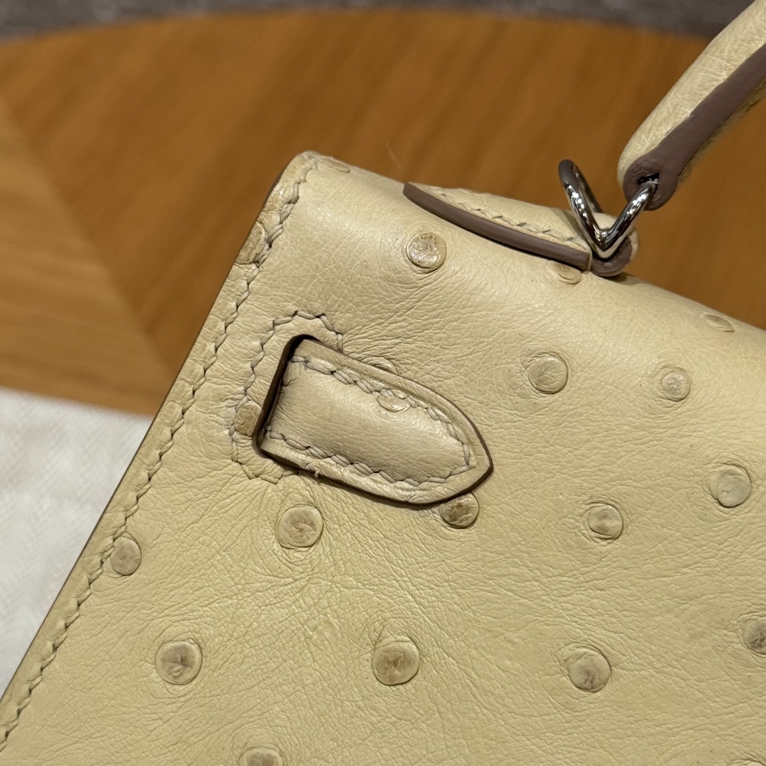 Hermès Kelly Mini 2 Y1Vanille Handbag (Handmade to Order)