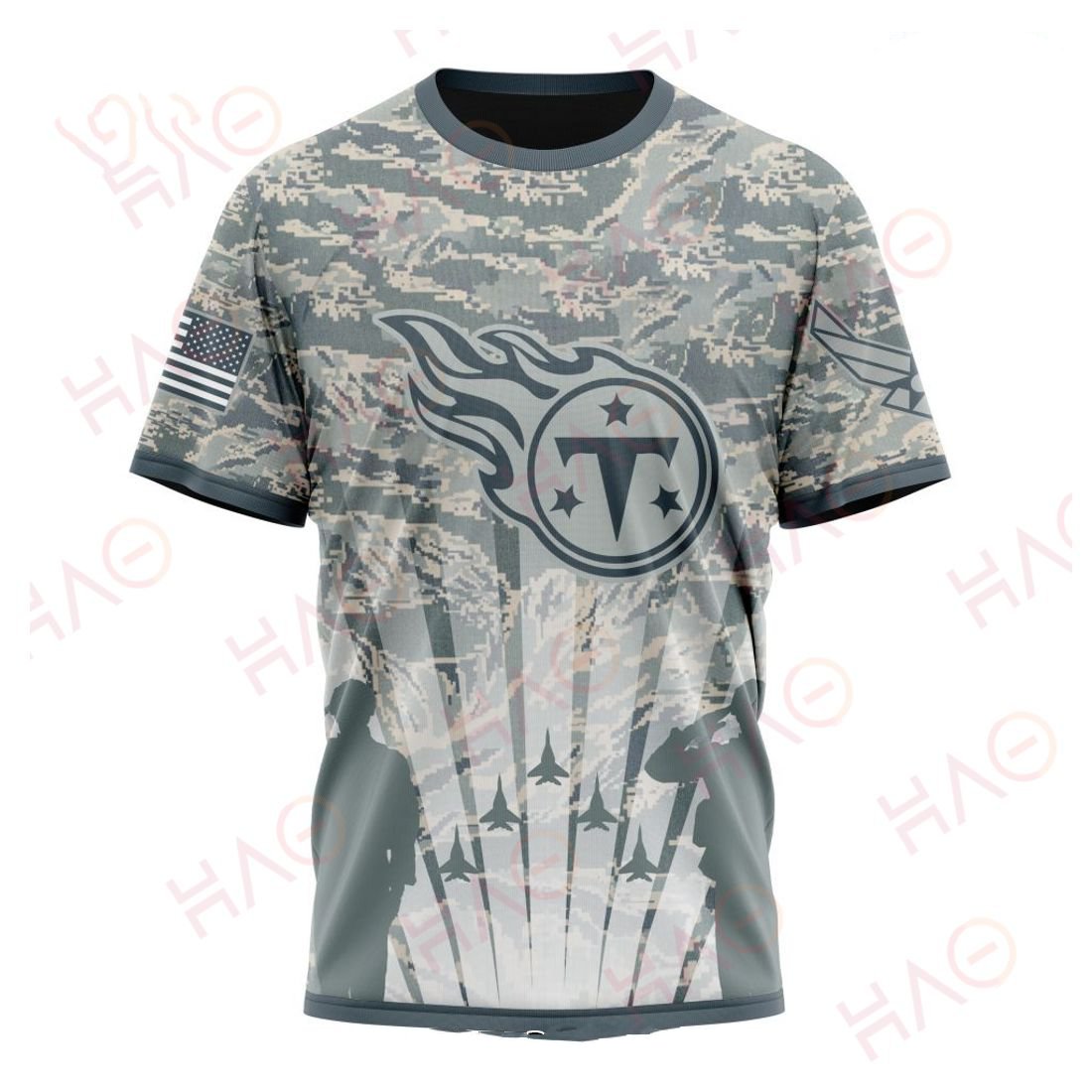 TENNESSEE TITANS 3D HOODIE US AIR FORCE