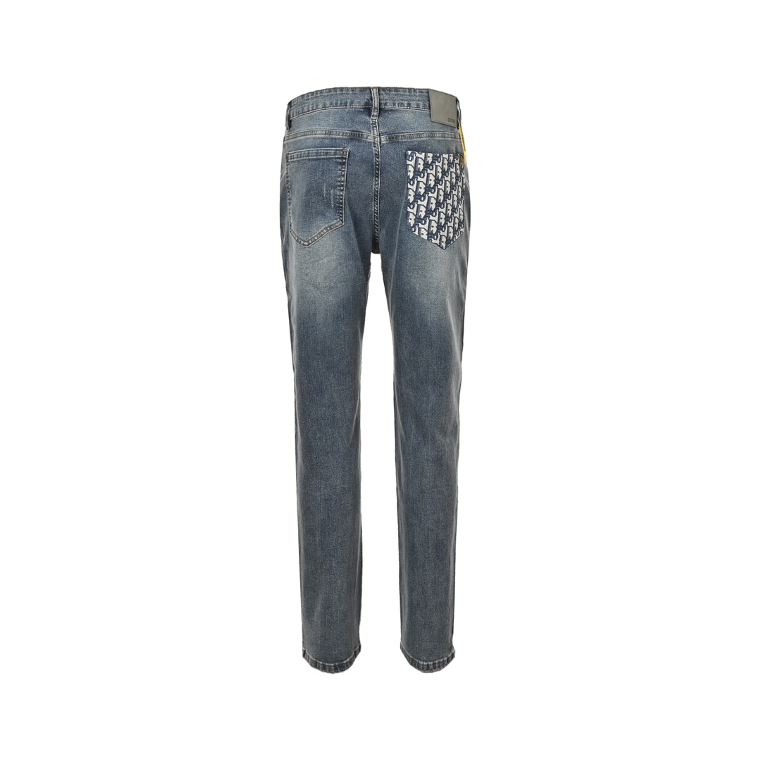 Dior classic monogram pocket jeans