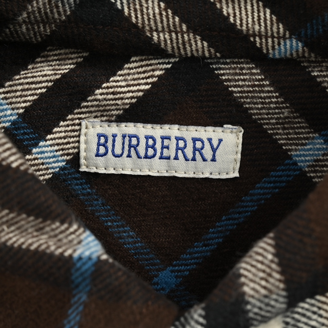 Burberry 24Fw Check Flannel Shirt Jacket