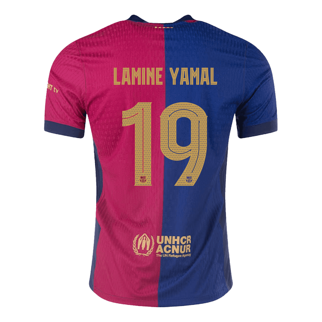 Player Edition LAMINE YAMAL #19 Barcelona Football Shirt 2024/25 - UCL