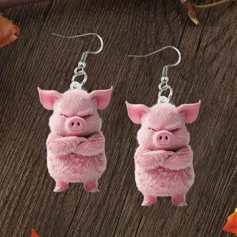 🐷Adorable Pink Pig Earrings