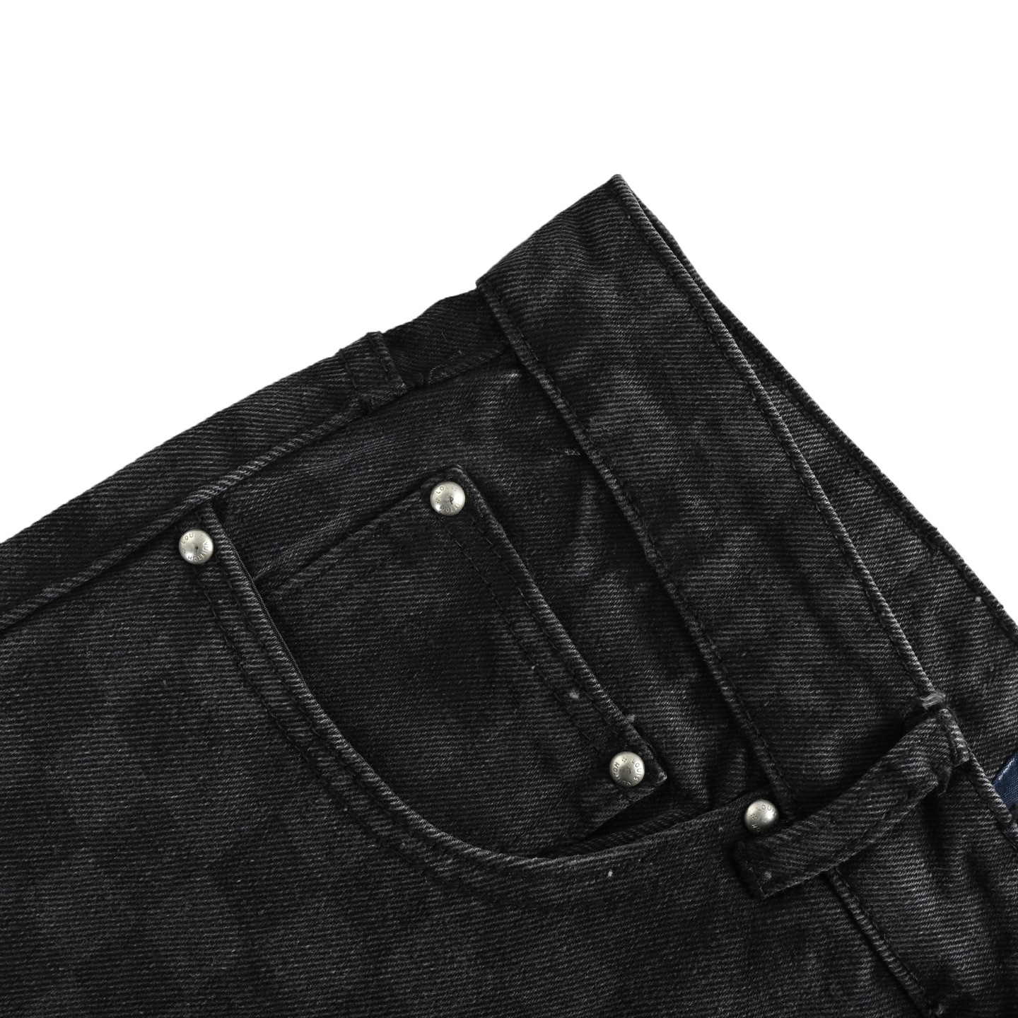Louis Vuitton 24Fw Gradient Checkerboard Washed Jeans