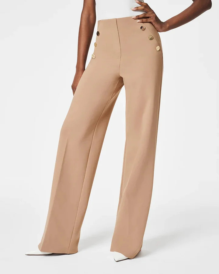 🔥Last Day 70% OFF -Tummy Control Button Wide Leg Pant(BUY 2 FREE SHIPPING)