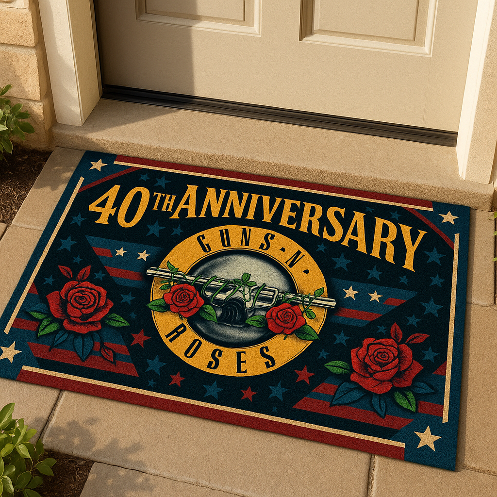 Guns N' Roses 40th Anniversary Commemorative Doormat