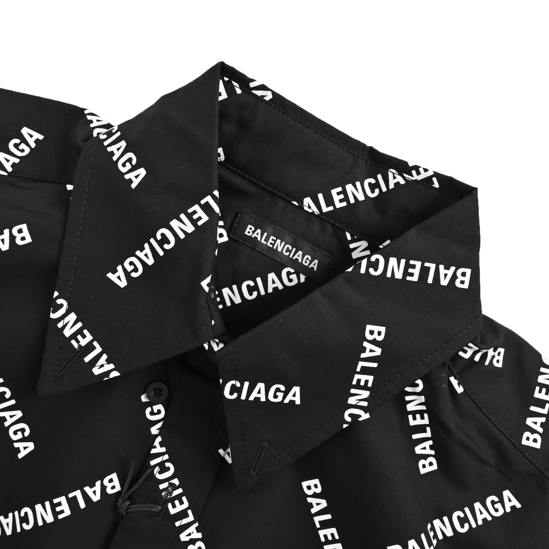 Balenciaga 24ss all-over lettering shirt
