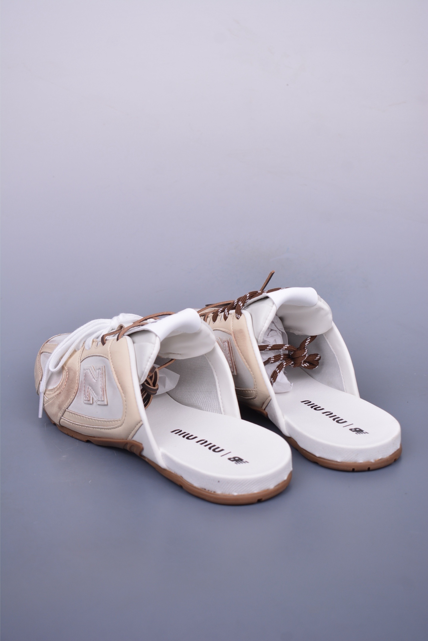 Miu Miu x New Balance 530 SL Faded Suede Mules 