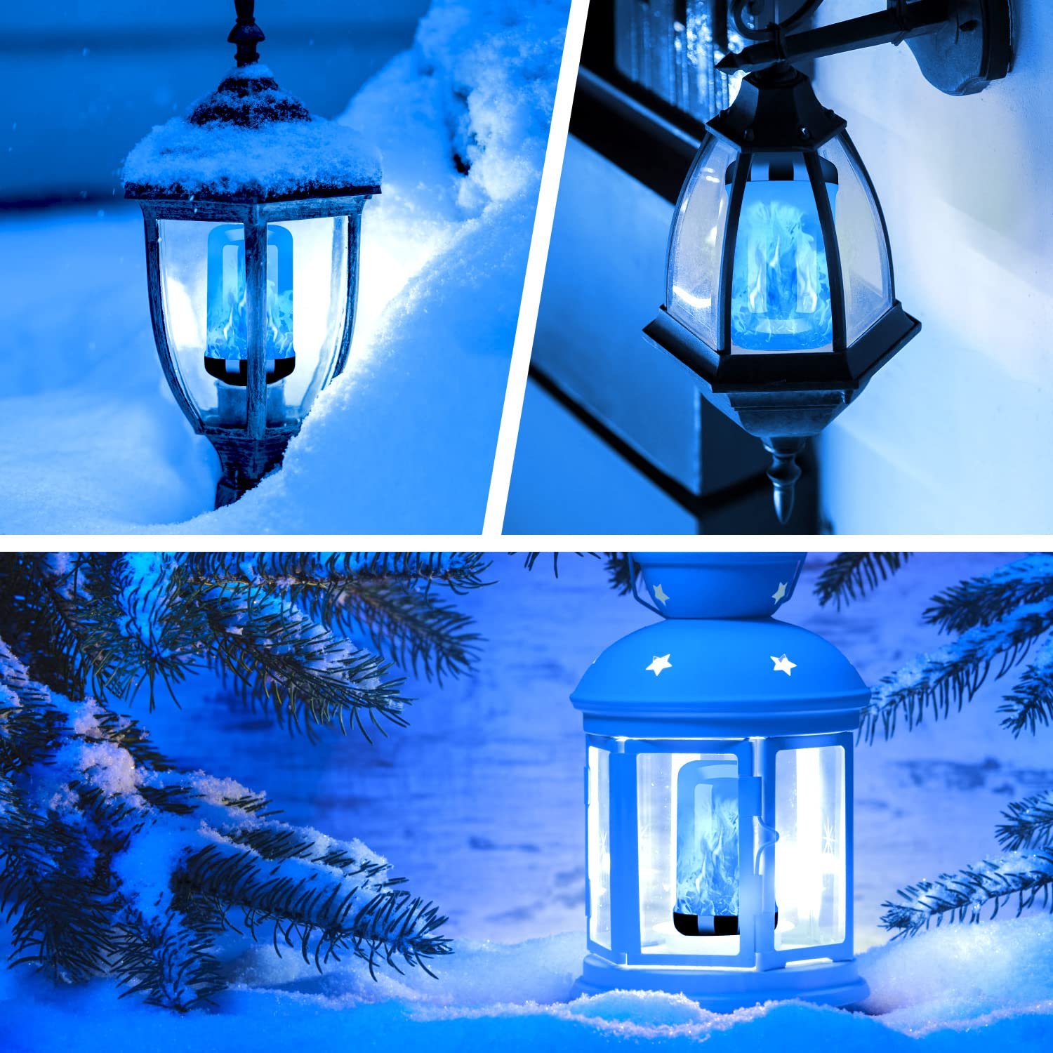 LED flame light bulb with gravity sensing effect