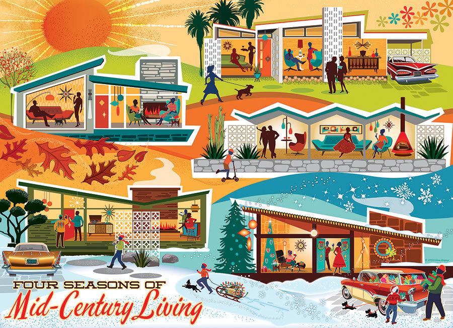 Four Seasons of Mid-Century Living | Discontinued 500 Piece (Old Big Box)