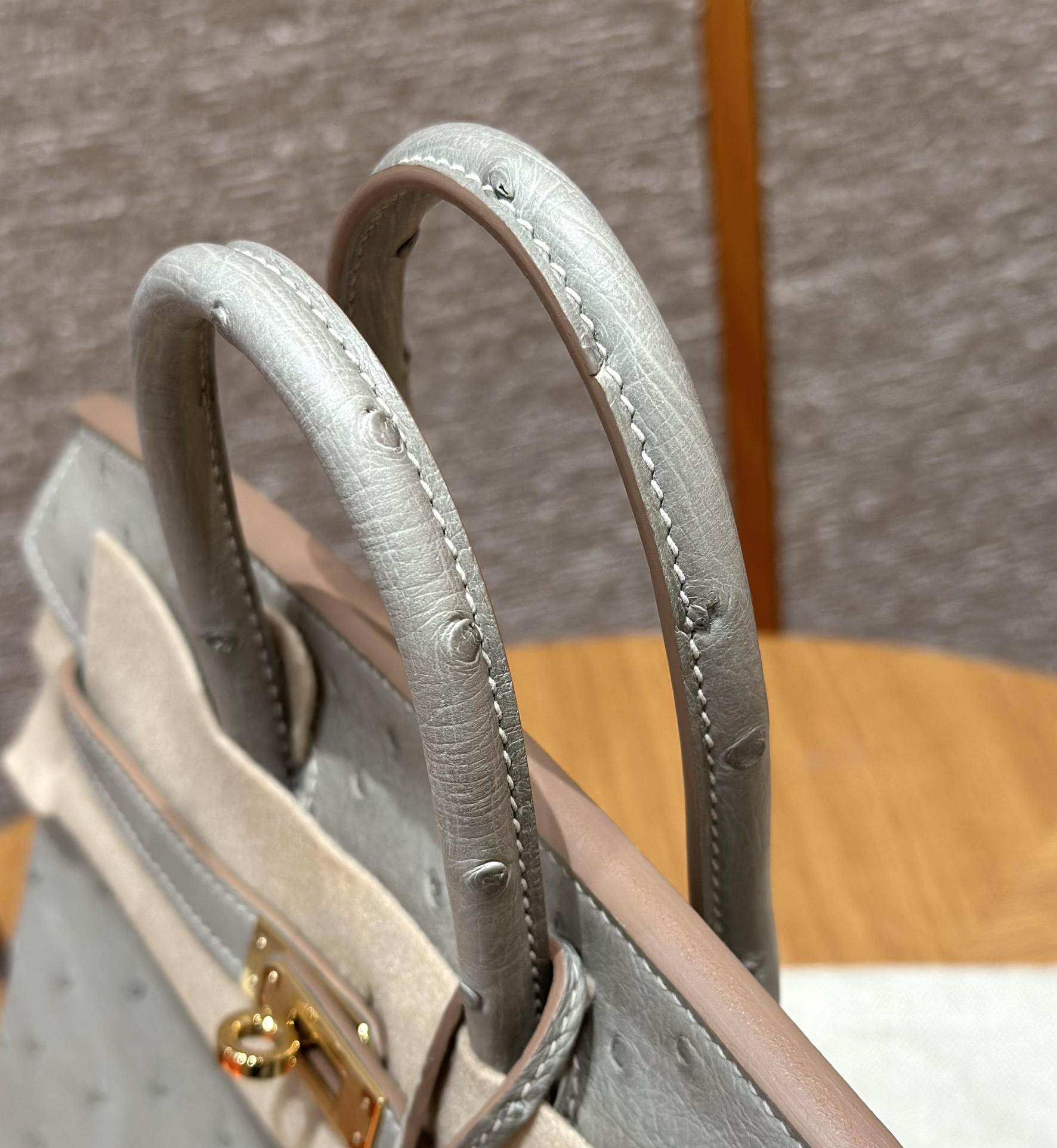 Hermes Birkin 80Girs Perle (Handmade to order)