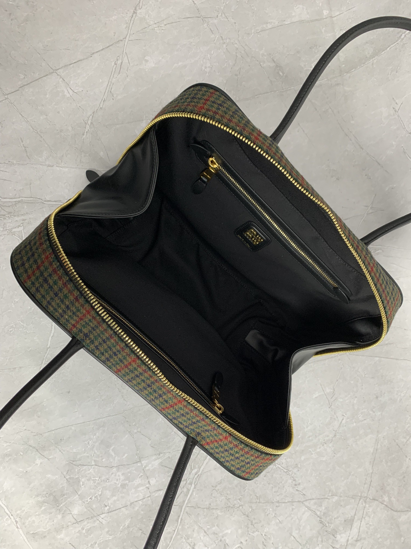 Miu Miu houndstooth briefcase 5BB117