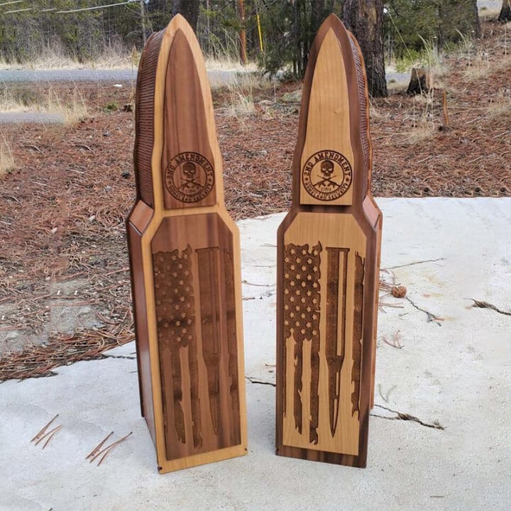 2nd Amendment wooden box