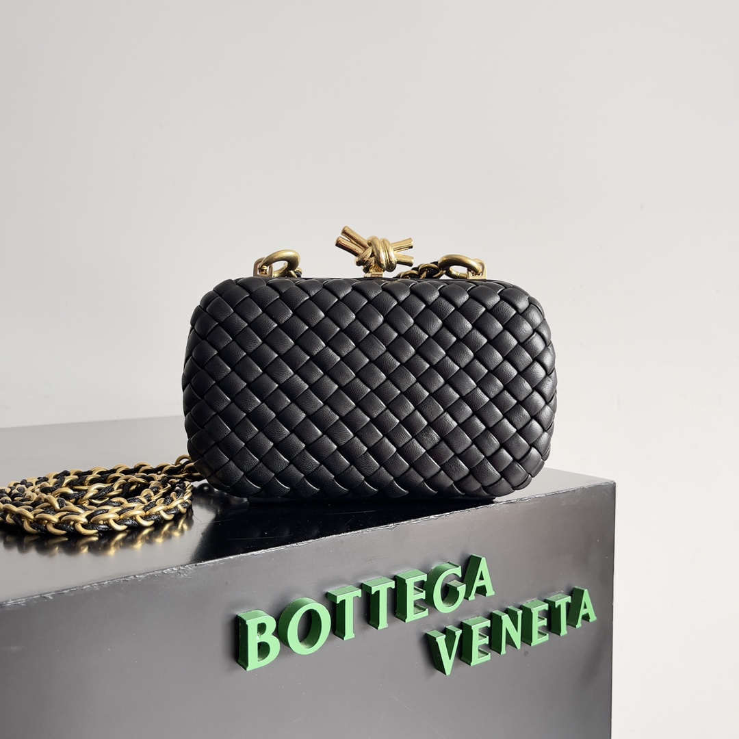 Bottega Veneta 24 Spring Fashion Braided Chain Evening Bag 776662