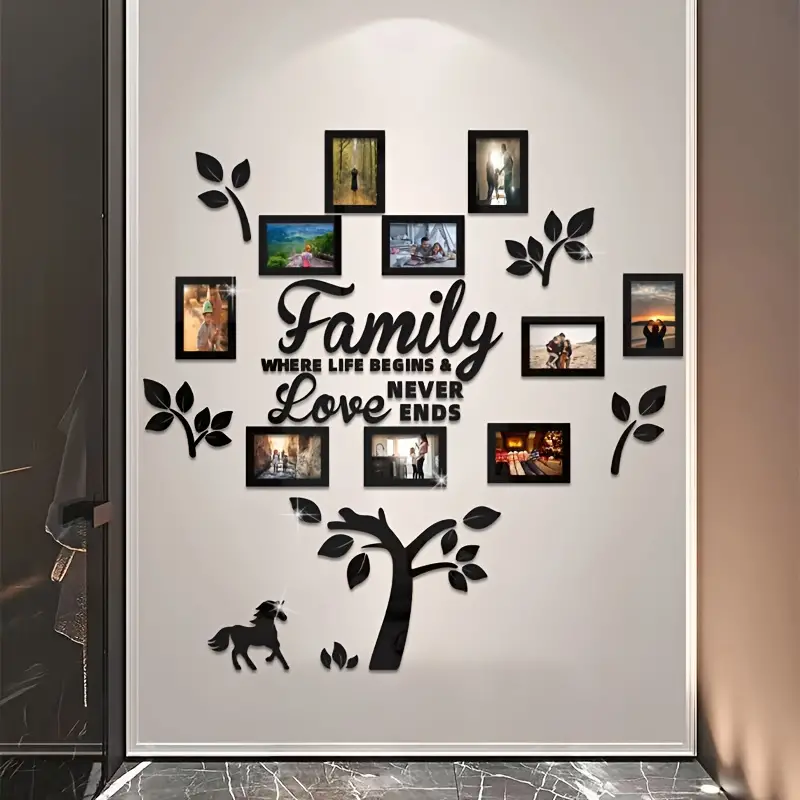 🖼️ 🖼️ DIY 3D Family Tree Wall Decor Sticker