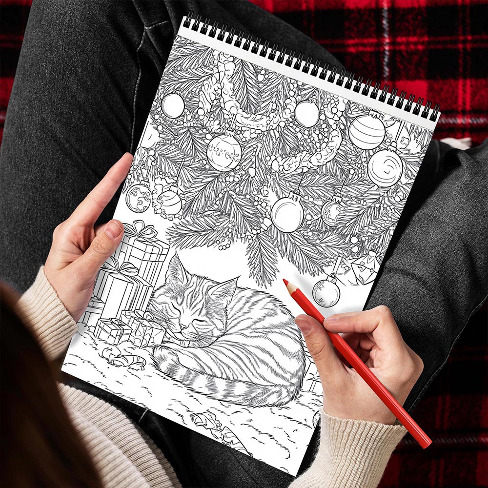 🎄CHRISTMAS ON SALE🔥Christmas Spiral Coloring Book