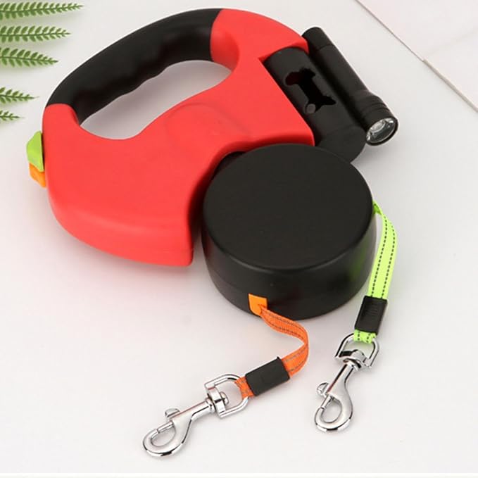 🐶🐶Dog automatic retractable leash (with LED flashlight)