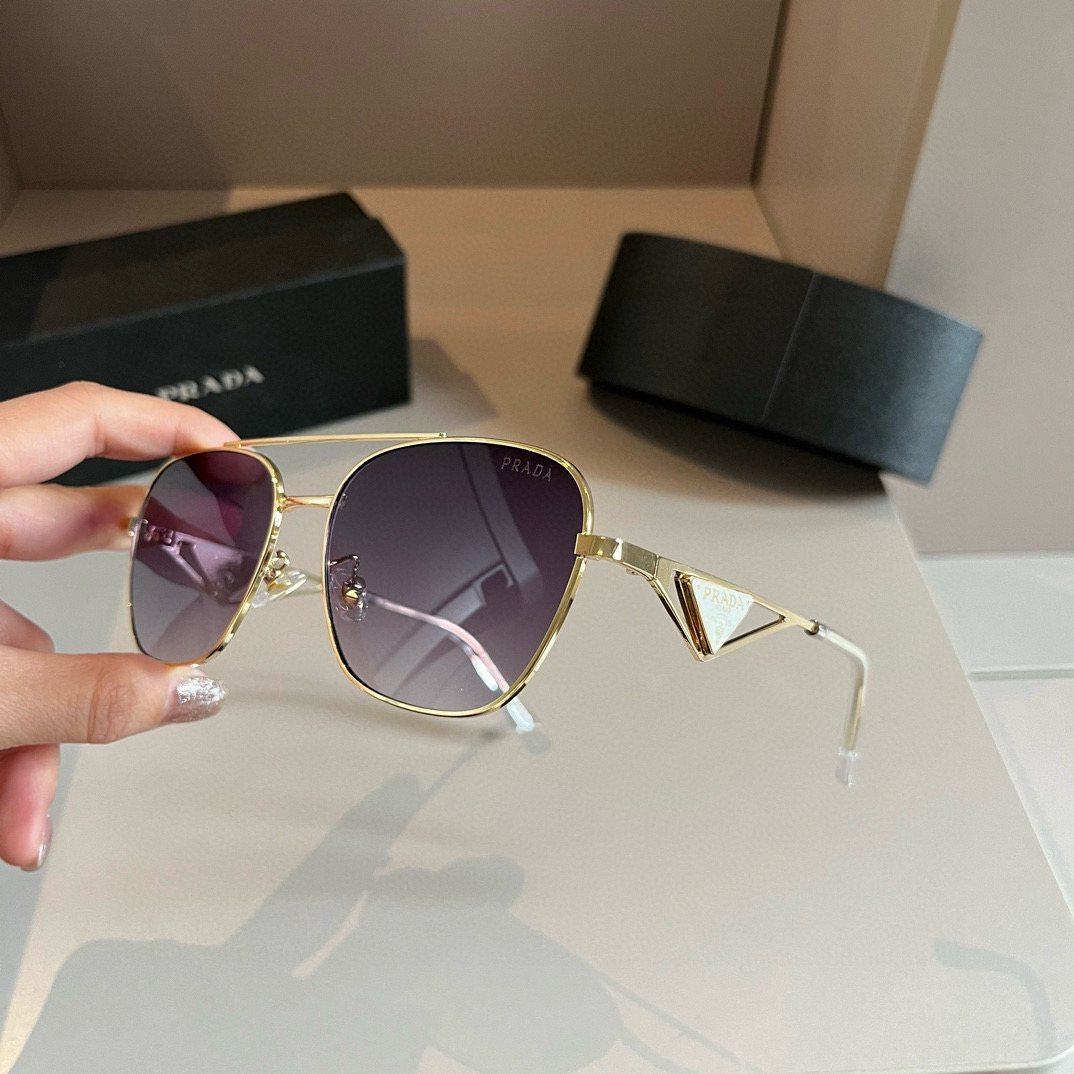 Prada round frame sunglasses