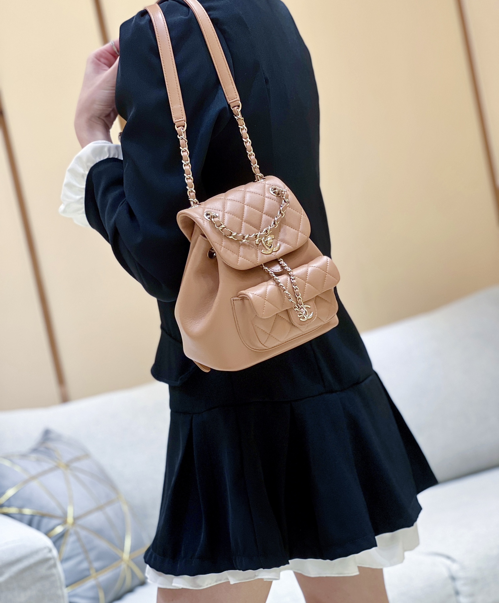 Chanel 24S duma small backpack AS2908